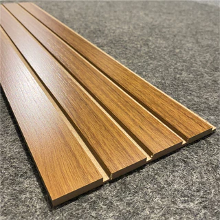 Kit 15 Módulos Placa Adesiva Revestimento De Parede Ripado Mdf