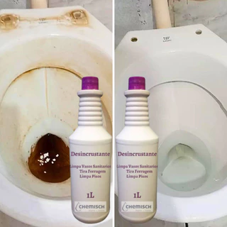 Kit 2 Limpador Desincrustante Roxinho P/ Desencardir Vaso Sanitário Sem Esforço 1L-Direto da Fabrica