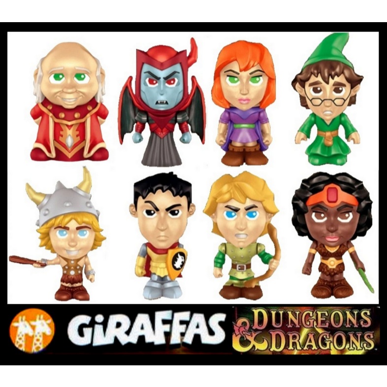8 bonecos, Coleção Caverna do Dragão - Dungeons & Dragons - Original ...