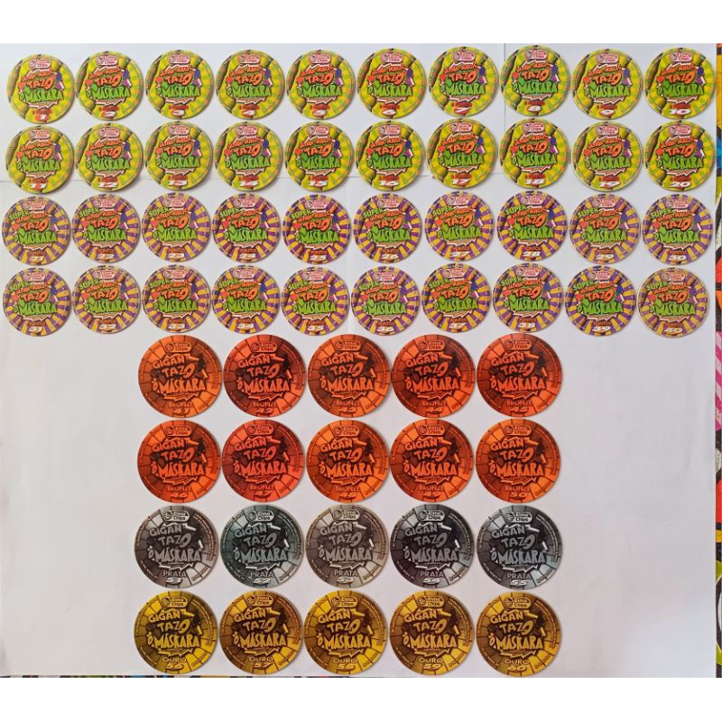 coleção completa tazos O Máskara