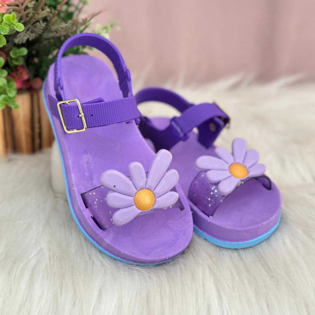 Sandália Infantil Margarida Blogueirinha Bebê Super Leve e Confortável