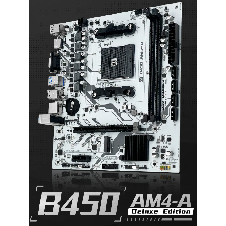 B-450 AM4 DDR4 Suporta Ryzen 5500, 5600, 5600, G 5700X3D