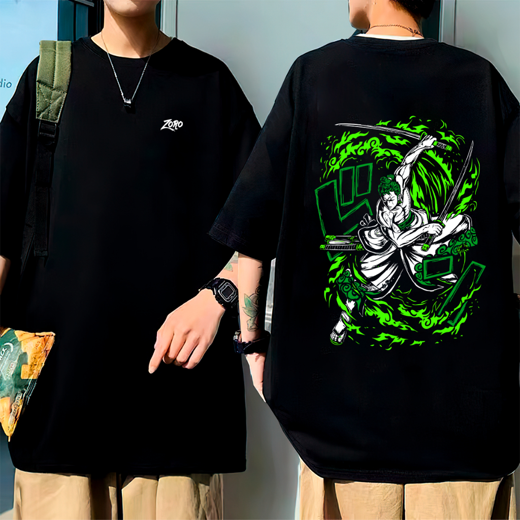 Camisa Camiseta Oversize Algodão Anime Geek Zoro