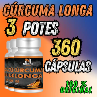 Cúrcuma Longa L 120 Cápsulas 500MG legitima 100% Pura - Nobre Ervas