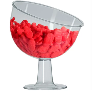 Baleiro Bomboniere Inclinado Médio 800ml Sem Tampa - Taça Para Doces em Oferta na Shopee