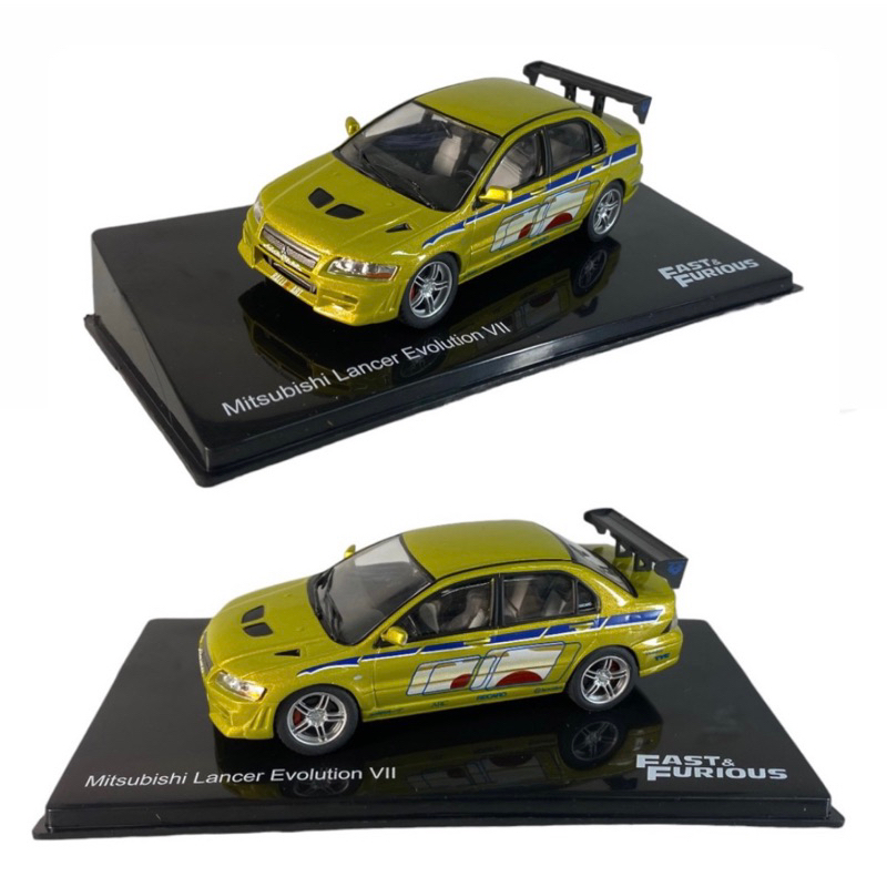Miniatura Velozes e Furiosos Mitsubishi Lancer Evolution VII 1/43