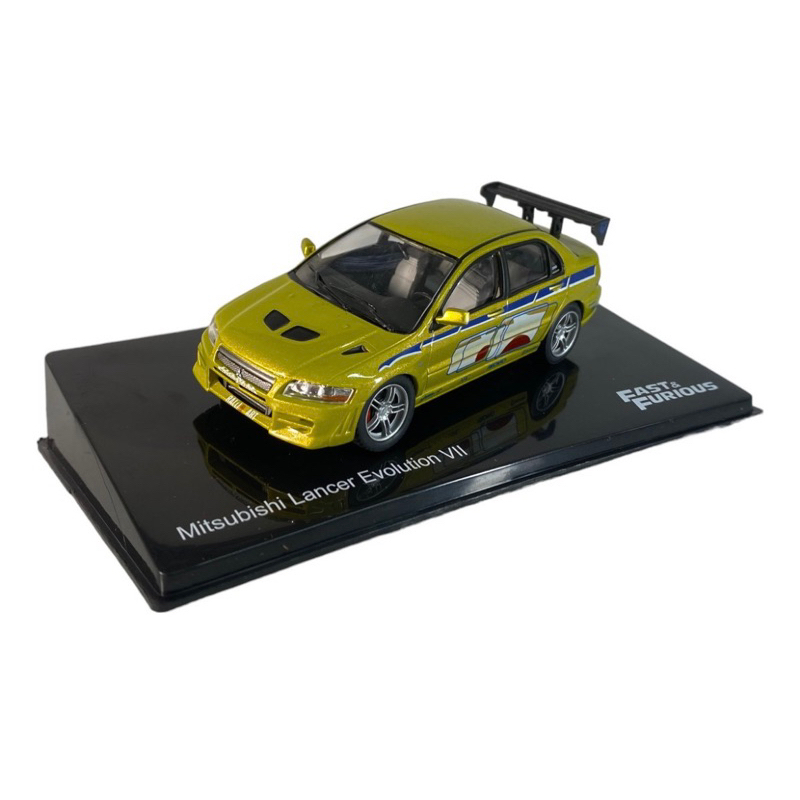 Miniatura Velozes e Furiosos Mitsubishi Lancer Evolution VII 1/43