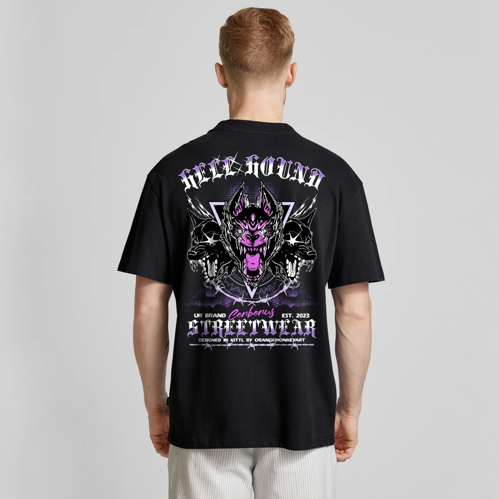 Camiseta Oversized Masculina Streetwear Manga Curta Estampa nas