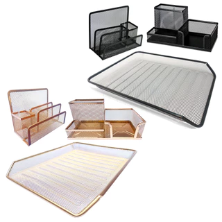 Kit Organizador Escritório Mesa Porta Treco Lápis Caneta Bandeja Porta Cartão Papel