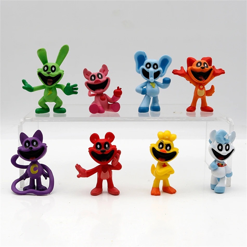 Kit com 8 Bonecos Poppy Playtime Terror Sobrevivencia em PVC 7Cm MOB ...