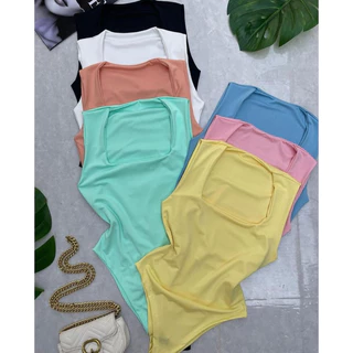 Body Decote Quadrado Poliamida Candy colors