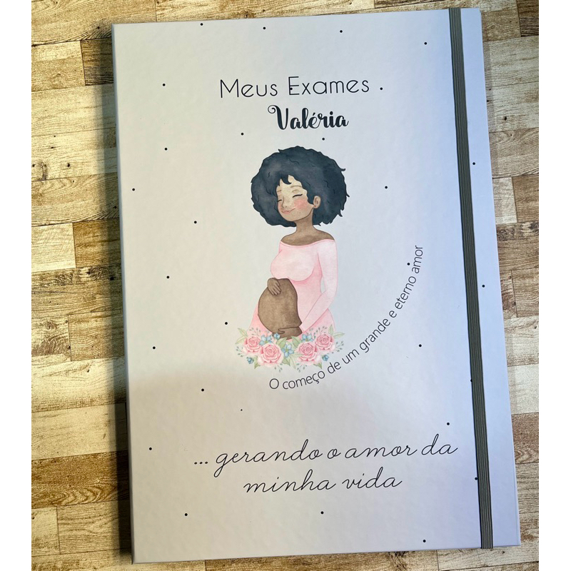 Pasta Catálogo Gestante Personalizada | Shopee Brasil