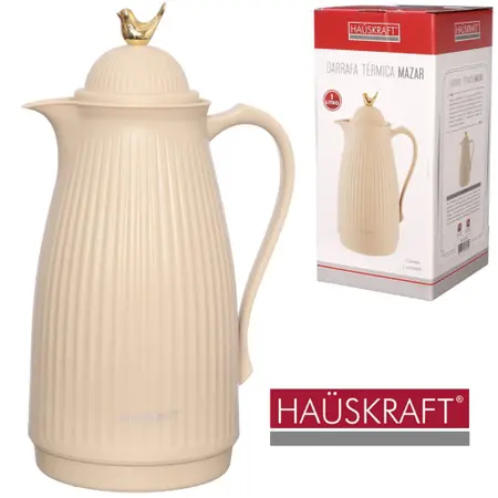 Garrafa Térmica Mazar Luxo 1 Litro Café Chá Bebidas Quente Frio Mesa Posta