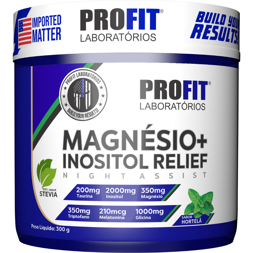 Magnésio + Inositol Relief: Suplemento para Melhor Sono Pote 300g ...