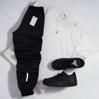 KIT 1 CALÇA + 1 CAMISA MASCULINO SIMBOLO REFLETIVEL / CONJUNTO DRI-FIT ESPORTIVO
