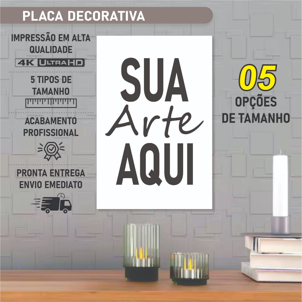 PERSONALIZADO | Quadros Decorativos | Placa Decorativa | SUA IMAGEM PERSONALIZADA
