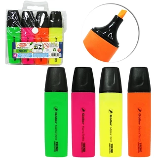 goller Boss Original 4 Cores Neon Caneta Marca Texto