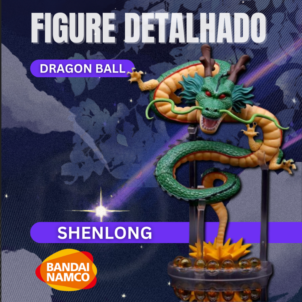 figure action Shenlong 18cm Dragon ball novo detalhado anime dbz