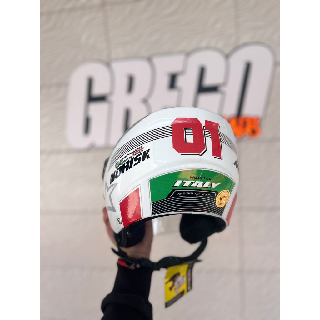 Capacetes New Liberty Personalizados Norisk Paises TAM58 | Shopee