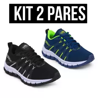 Kit 2 Tênis Infantil Masculino Tenis de menino Marinho+Pto