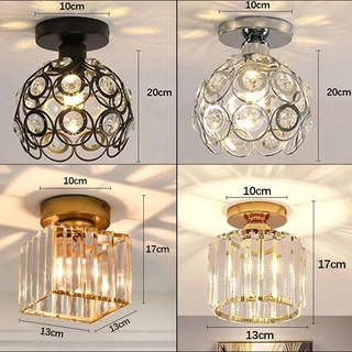 Candelabro De Cristal Simples Americano Personalidade Criativa Iluminação De Casa Quarto Sala De Estar Jantar (85-256V)