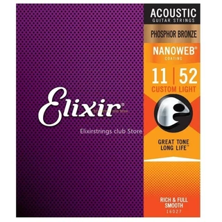 Encordoamento Violão Elixir 011 Nanoweb Phosphor Bronze