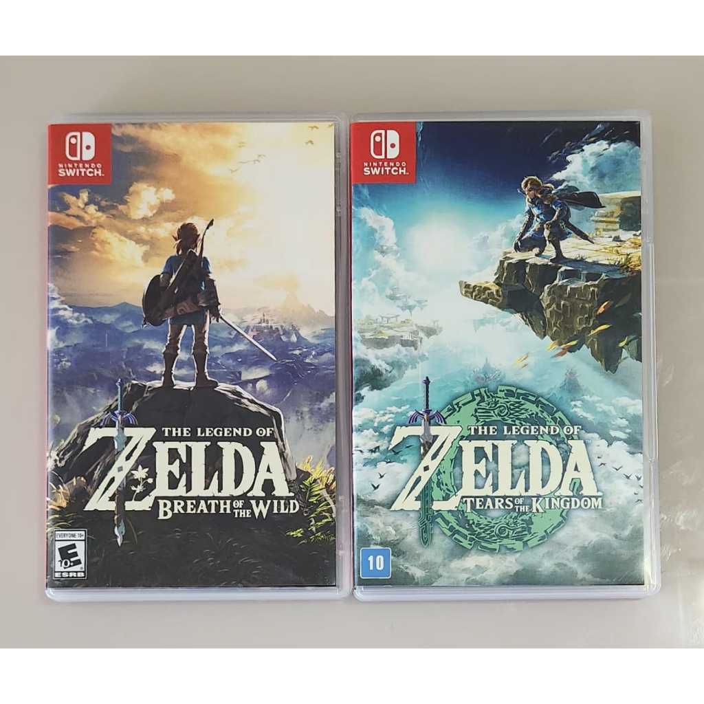 The Legend of Zelda Breath of Wild + The Legend of Zelda Tears Of The Kingdom (Mídias Físicas) - Nintendo Switch