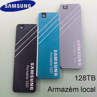 SAMSUNG Portable SSD 128TB USB 3.1 Disco Rígido De Alta Velocidade Adaptador De Telefone Presente