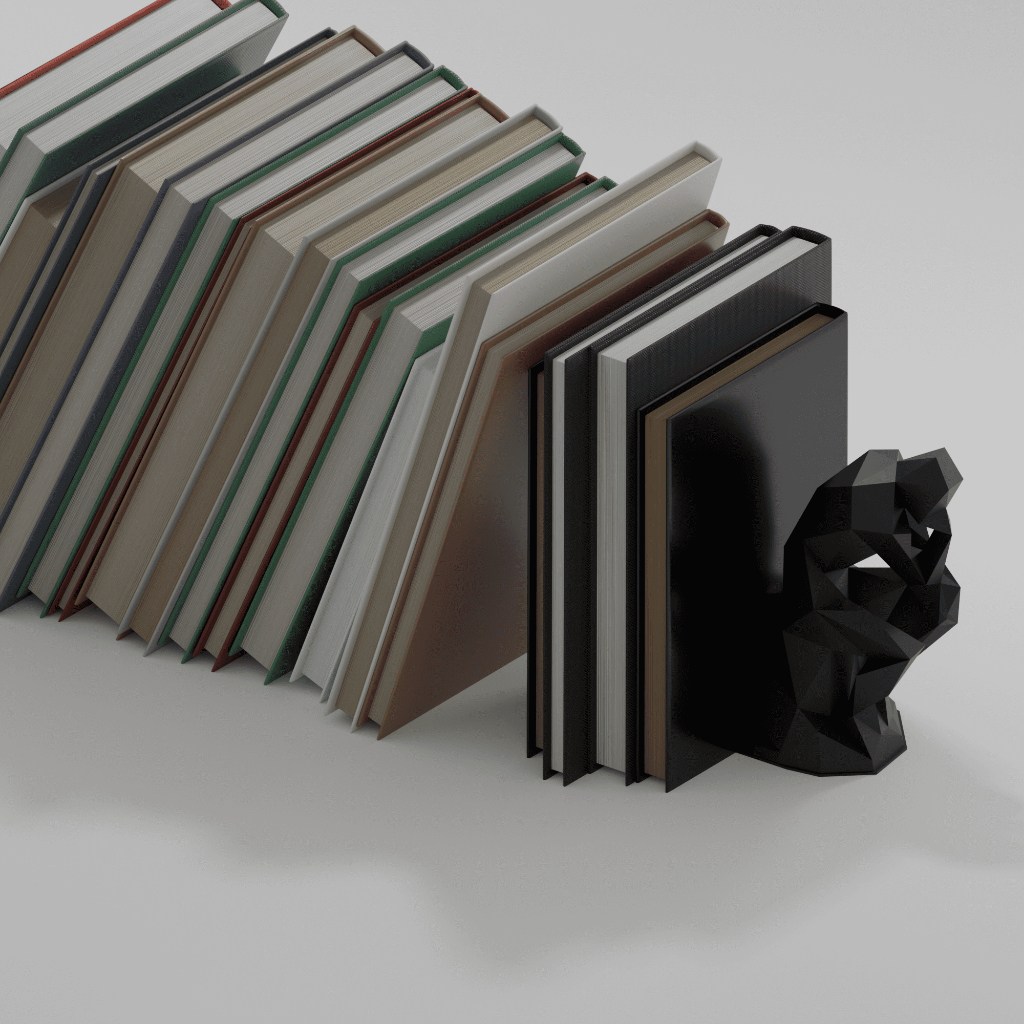 Bibliocanto Pensador Suporte Para Livros Estante Bookend