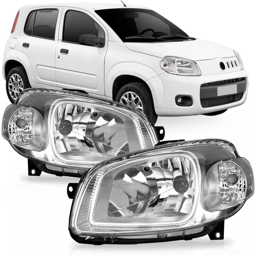 Farol Uno Way Vivace Cromado 2011 12 13 14 15 | Shopee Brasil
