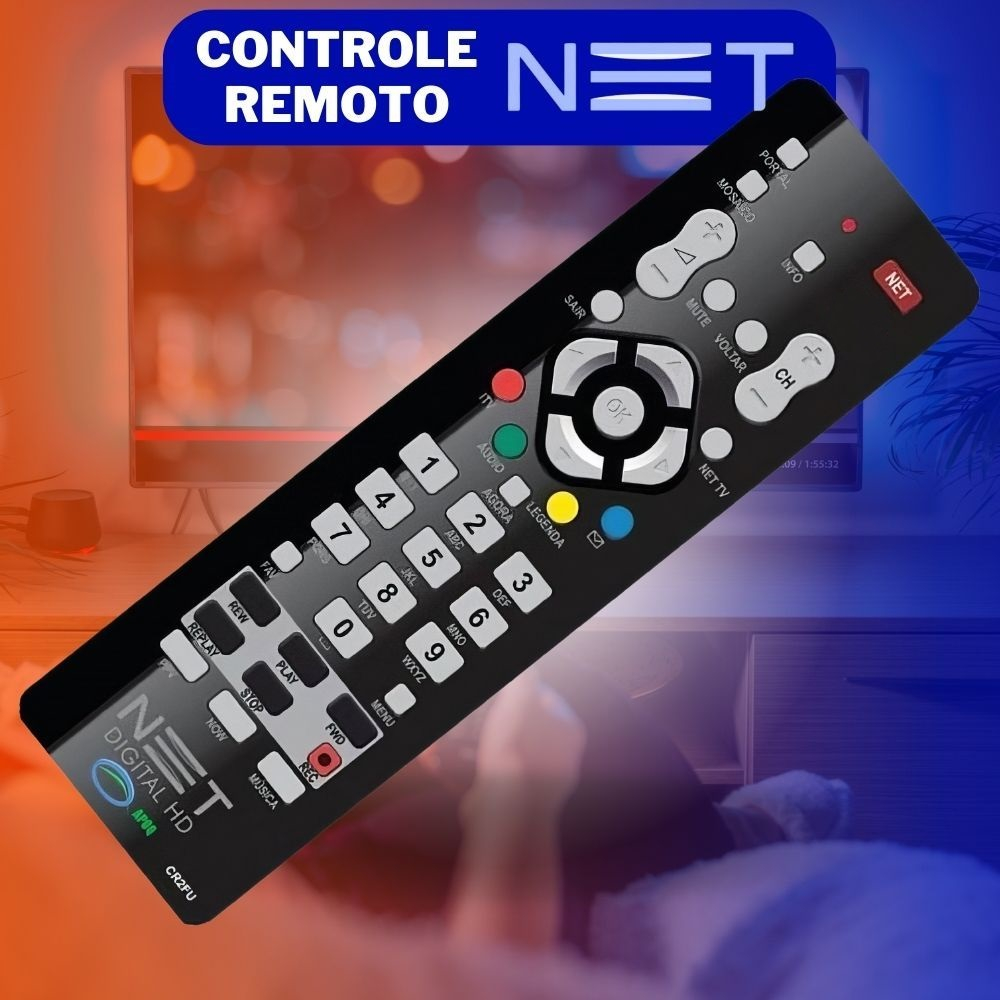 Controle Remoto NET Digital Compatível Com Todos Os Modelos Receptor ...