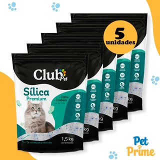 kit 5 Areias Sílica Premium Para Gatos 1,5kg Savana Pet
