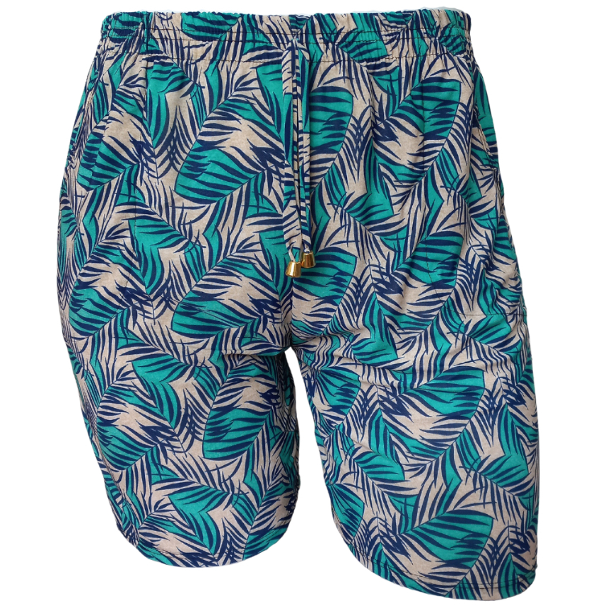 Shorts Feminino Com Bolso Lateral Liganete Senhoras Malha Fria Estampados Soltinhos