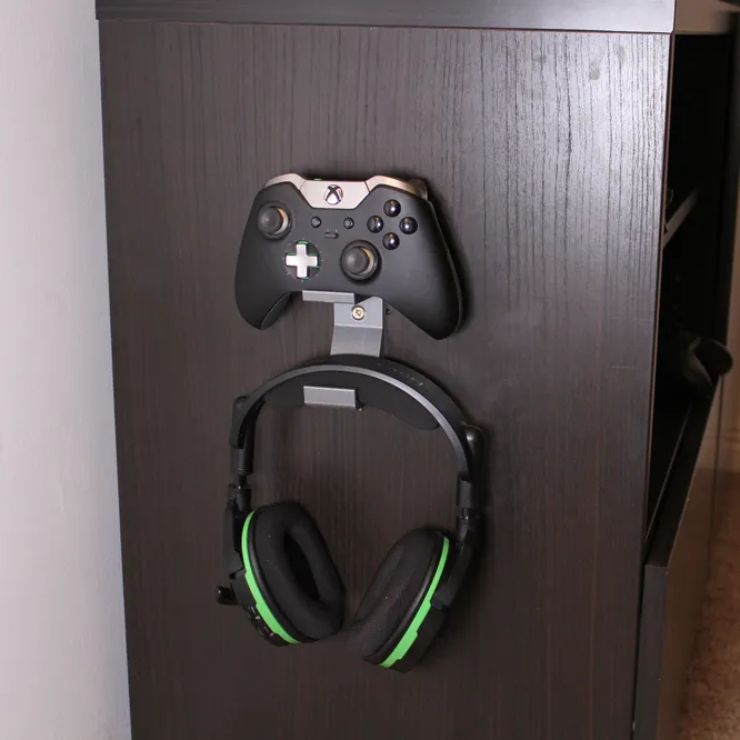 Suporte Controle e Fone Headset Fixação Parede Xbox