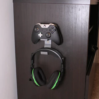 Suporte Controle e Fone Headset Fixação Parede Xbox