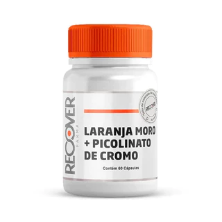 Laranja Moro + Picolinato de Cromo - 60 Cápsulas - Recover Farma
