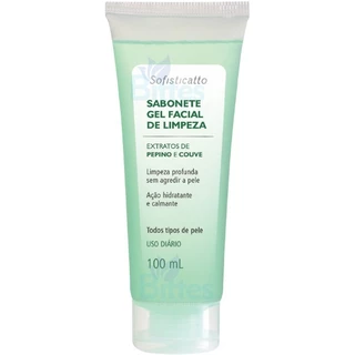 Sabonete Gel Facial D Limpeza Sofisticatto Cosméticos Pepino
