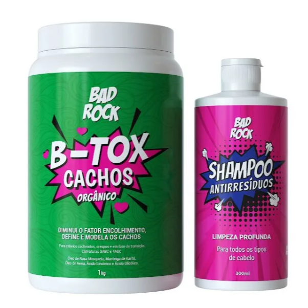 Botox Cachos Bad Rock Hanova para cabelos Cacheados