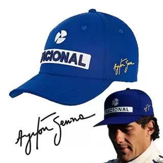 Boné Nacional Senna Retrô Fórmula 1 Mega Promoção