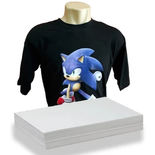 Papel A4 Foto Transfer 235G T-Shirt Dark Tecido Escuro - Pcte c/05 Folhas