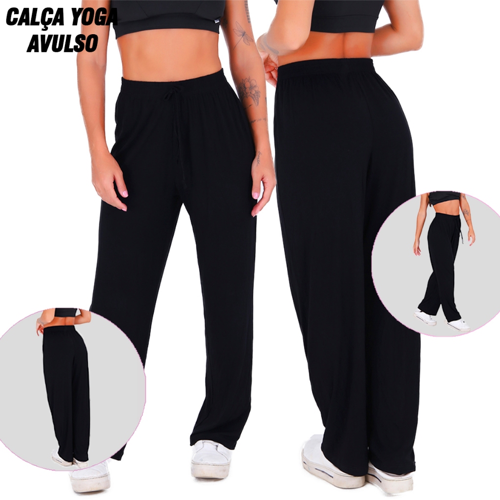 Calça Feminina de Yoga Pilates Soltinha | Shopee Brasil