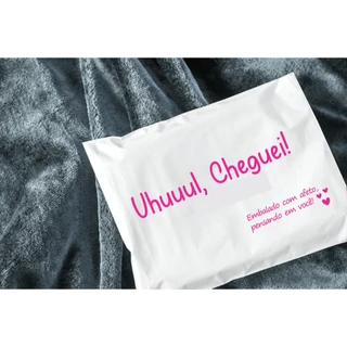 Envelope Plástico de segurança 40X50 Personalizado - ( 15 UNIDADES) - Uhuuul, cheguei!