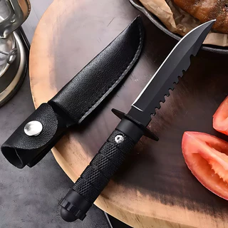 Mini faca para frutas, para uso doméstico Fulltang Bainha Couro