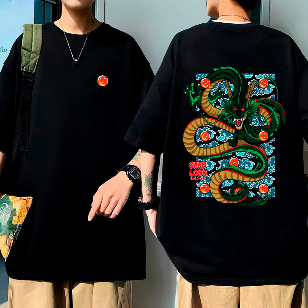 Camisa Oversize Camiseta Shenlong Dragon Ball | Shopee Brasil