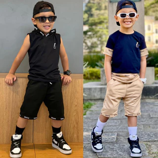 Conjunto Infantil Juvenil Menino 2024 Camiseta 30.1 + Bermuda Moletinho