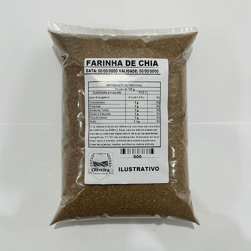 Farinha De Chia Moida Pura 1kg