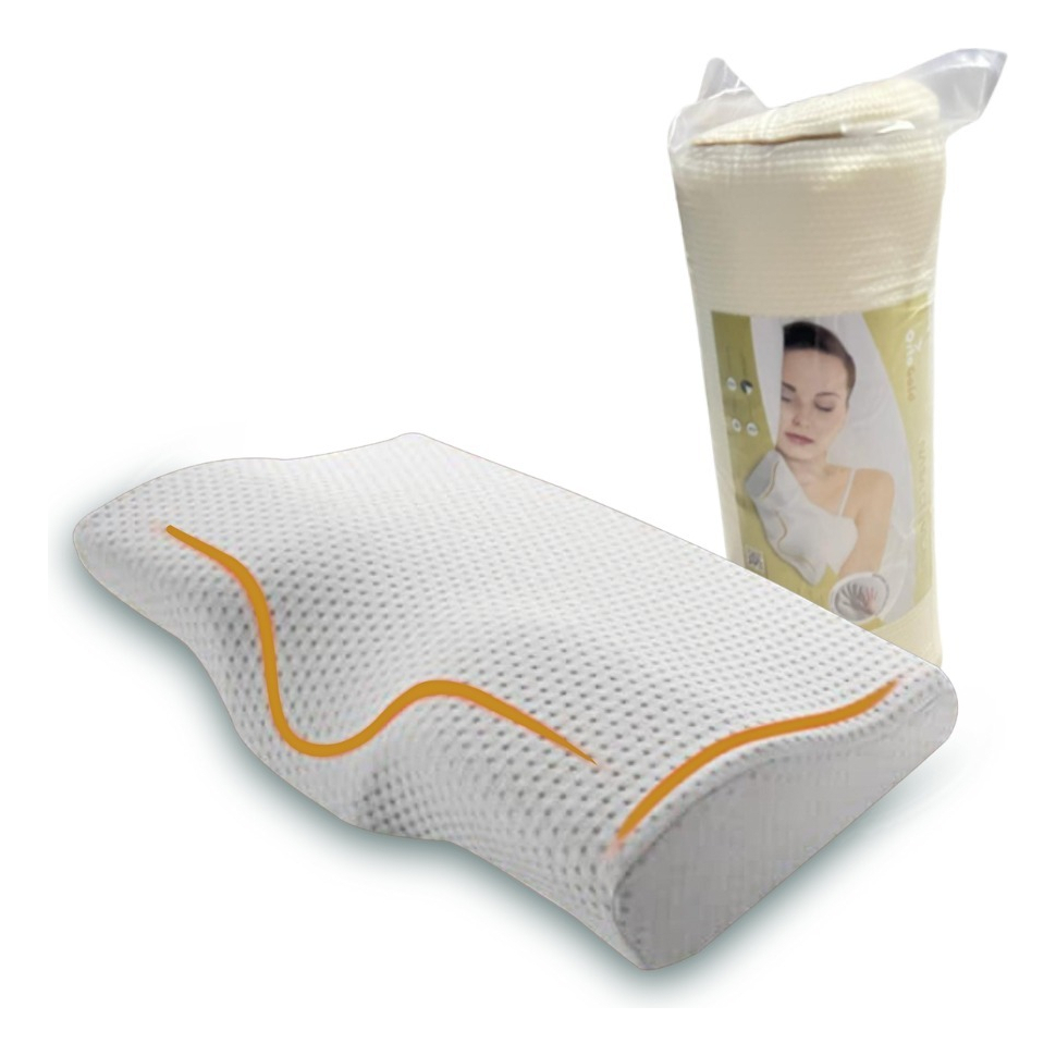 Travesseiro Cervical Alivio Dores No Pescoço Ombros E Coluna | Shopee ...