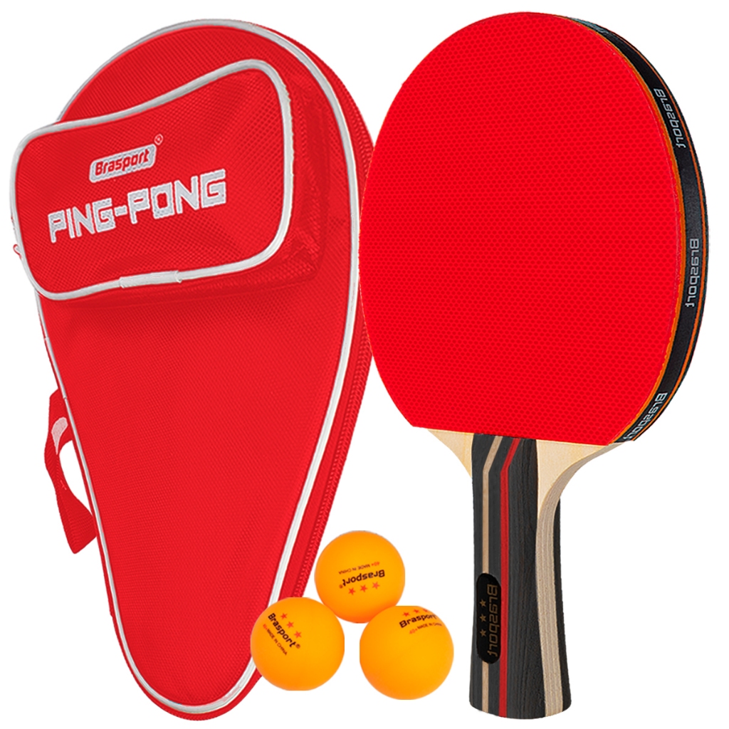 Raquete de Ping Pong Tenis De Mesa Profissional C/raqueteira