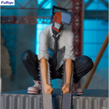 Chainsaw Man Figura Anime, Chainsaw Man, Denji Action Figure, PVC Noodle Stopper, Adulto Coleção Modelo Brinquedos, 14cm