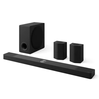 Home Theater Soundbar LG S95TR 810W RMS Dolby Atmos 9.1.5 Canais Caixas de Som Traseiras AI Room Calibration Pro DTS:X AI Sound Pro Wow Syner